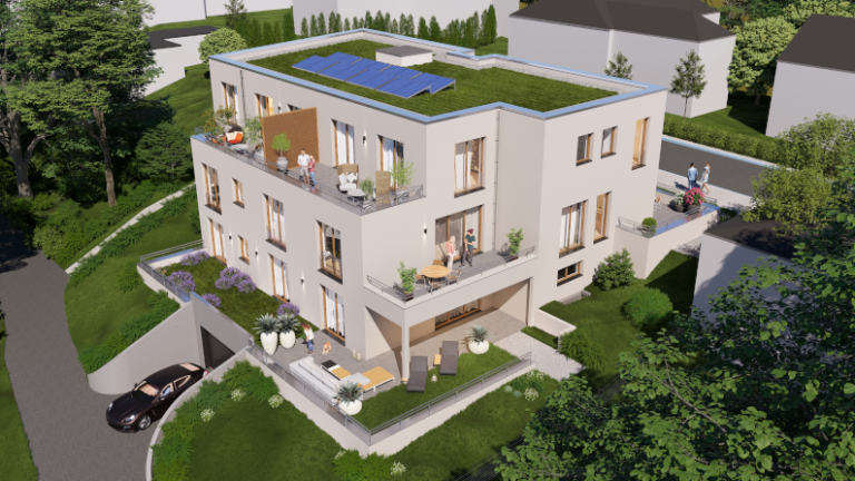 Ansicht von oben Essen Erdgeschosswohnung Achtung, nur noch 1 Wohnung verf�gbar !!! Baubeginn erfolgt !