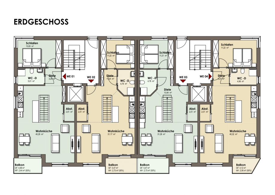 Grundriss EG Erdgeschosswohnung Remscheid