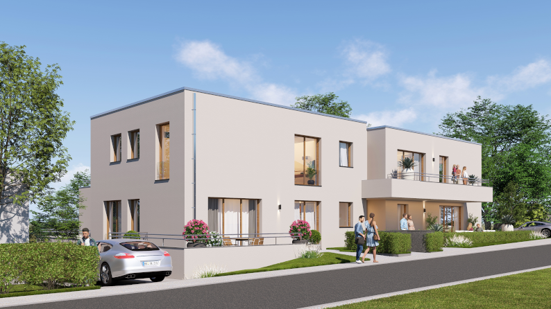 Stra�enansicht Erdgeschosswohnung Essen