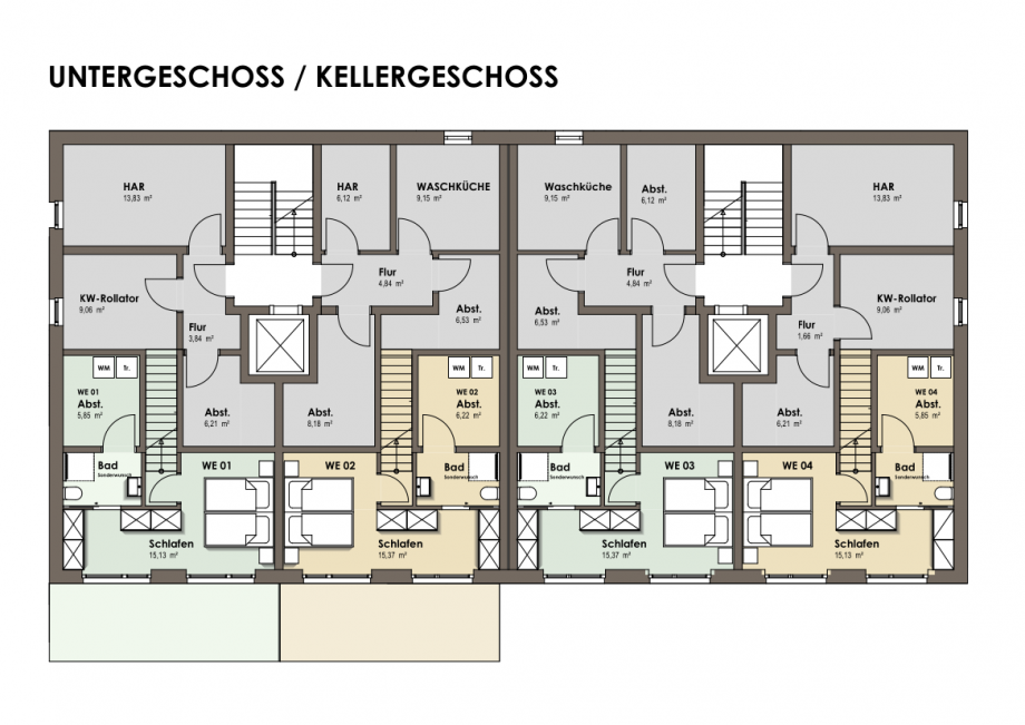 Grundriss KG Erdgeschosswohnung Remscheid
